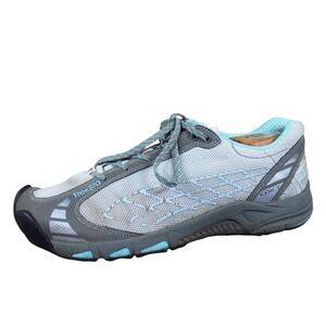 TrekSta Edict Womens Trail Running Shoes Size 8 Hiking Trekking Gray Teal